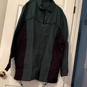 Men's Green and Black Athletic Track Suit